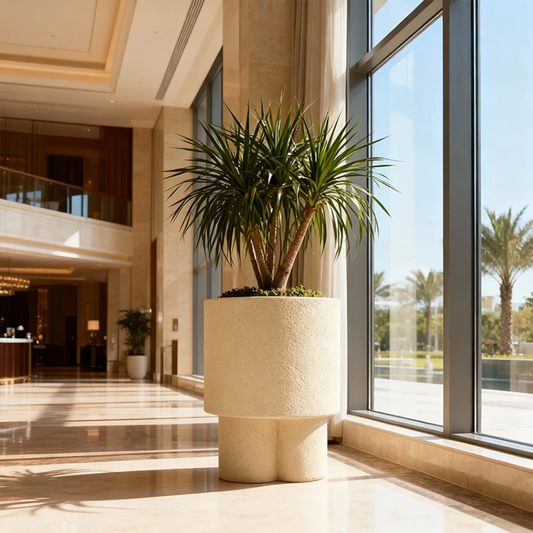 Custom Sculptural FRP Planter