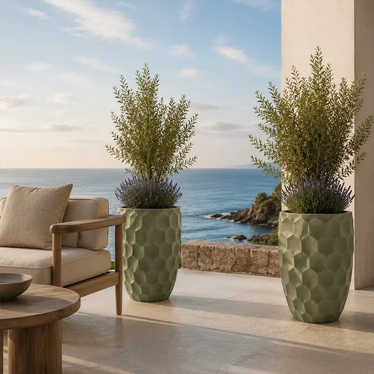 Custom Sculptural FRP Planter