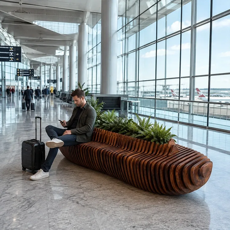 Parametric Planter Seating Bench