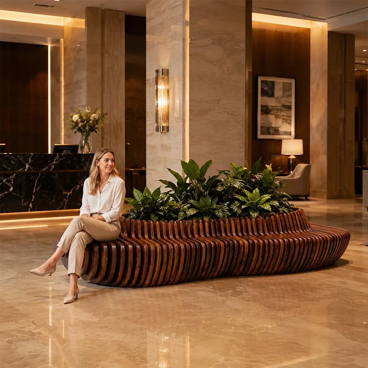 Parametric Planter Seating Bench